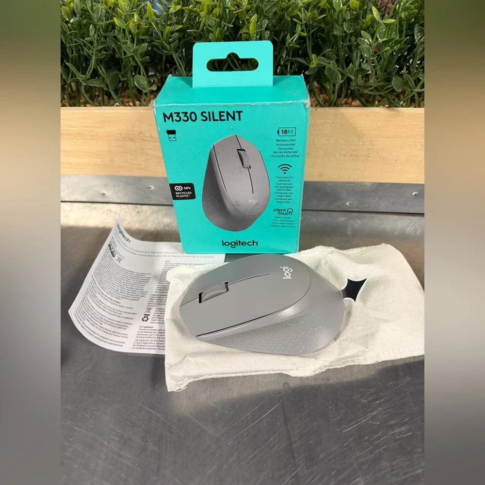 Logitech M330 Silent Wireless Mouse - Silver